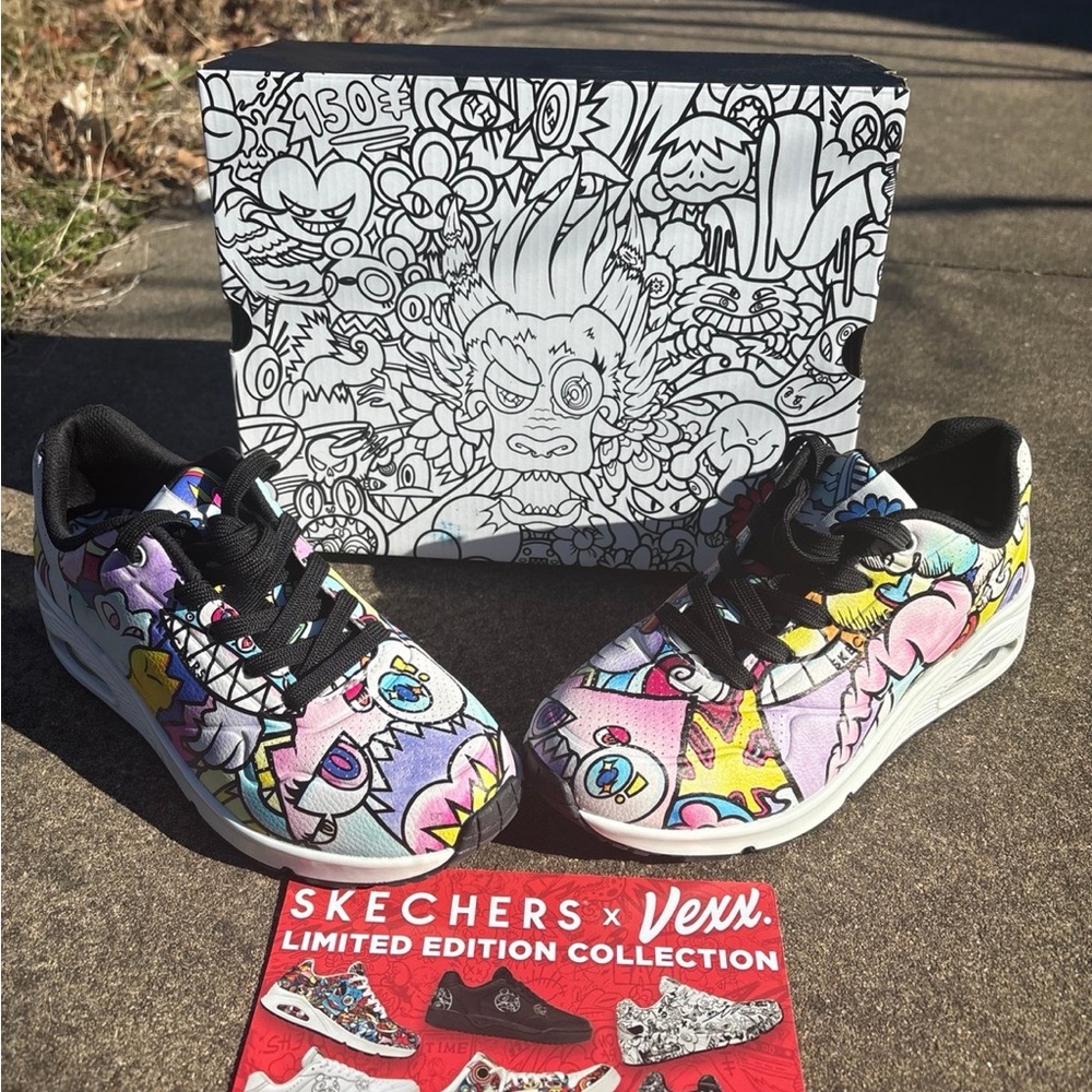 Skechers x Vexx Multicolor Artistic Sneakers